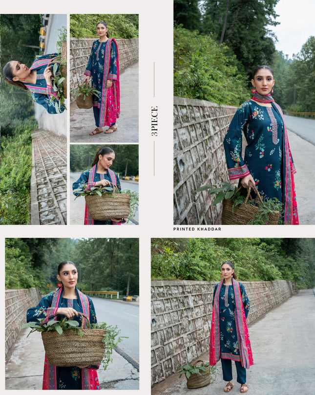 Printed Airjet khaddar 3PC Unstitched - Zesh Vol 2