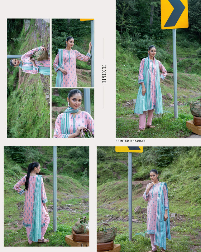 Printed Airjet khaddar 3PC Unstitched - Zesh Vol 2