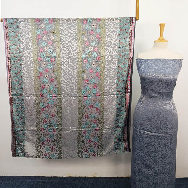 Pure China Patti With Pure Palachi Dupatta 2PC Unstitched