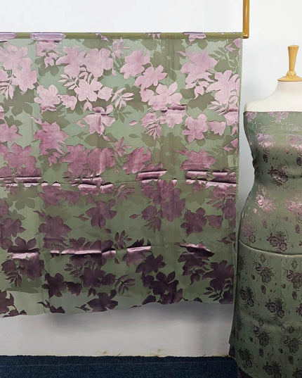 Pure China Patti With Pure Palachi Dupatta 2PC Unstitched