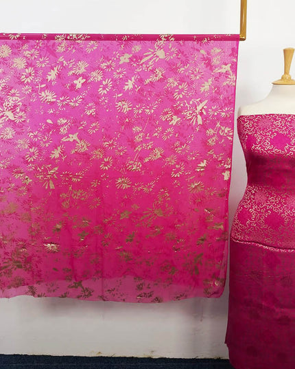 Pure China Patti With Pure Palachi Dupatta 2PC Unstitched