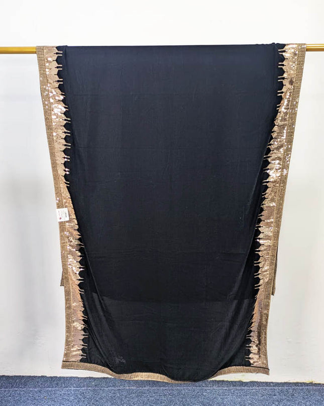 Fancy Embroidered Velvet Shawl