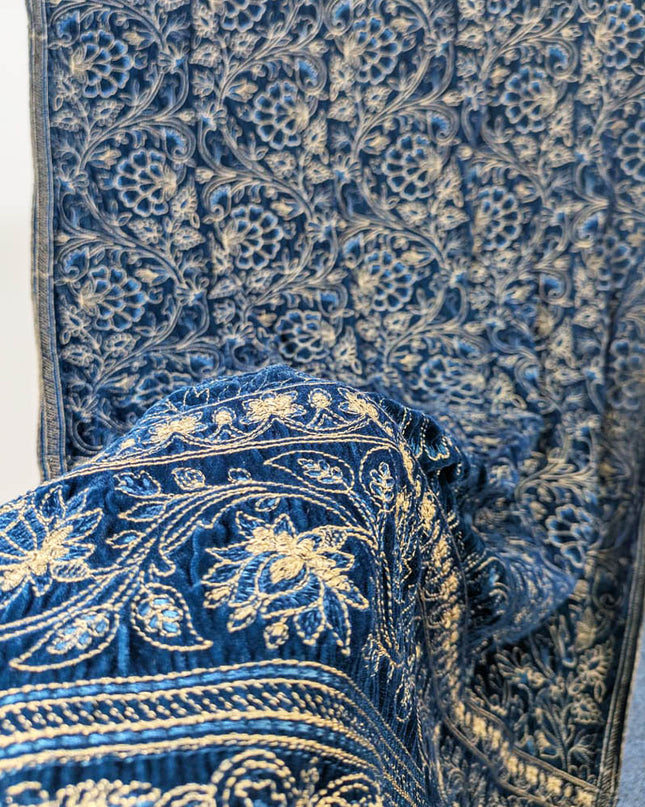 Exclusive Full Jaal  Embroidered Velvet Shawl