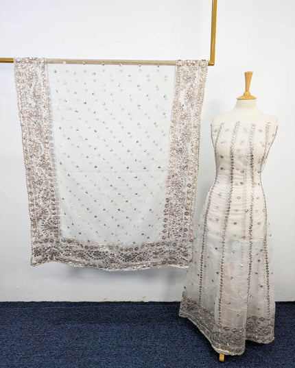 Handmade Organza Gotta Work Frock 2PC Unstitched