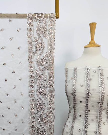 Handmade Organza Gotta Work Frock 2PC Unstitched