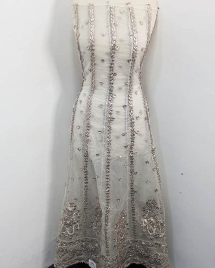 Handmade Organza Gotta Work Frock 2PC Unstitched