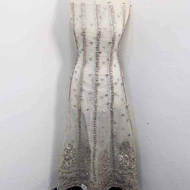 Handmade Organza Gotta Work Frock 2PC Unstitched