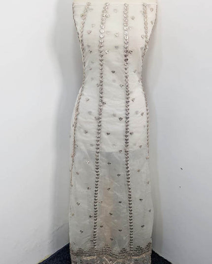 Handmade Organza Gotta Work Frock 2PC Unstitched