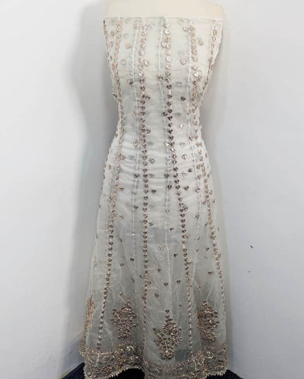 Handmade Organza Gotta Work Frock 2PC Unstitched