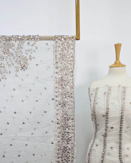 Handmade Organza Gotta Work Frock 2PC Unstitched