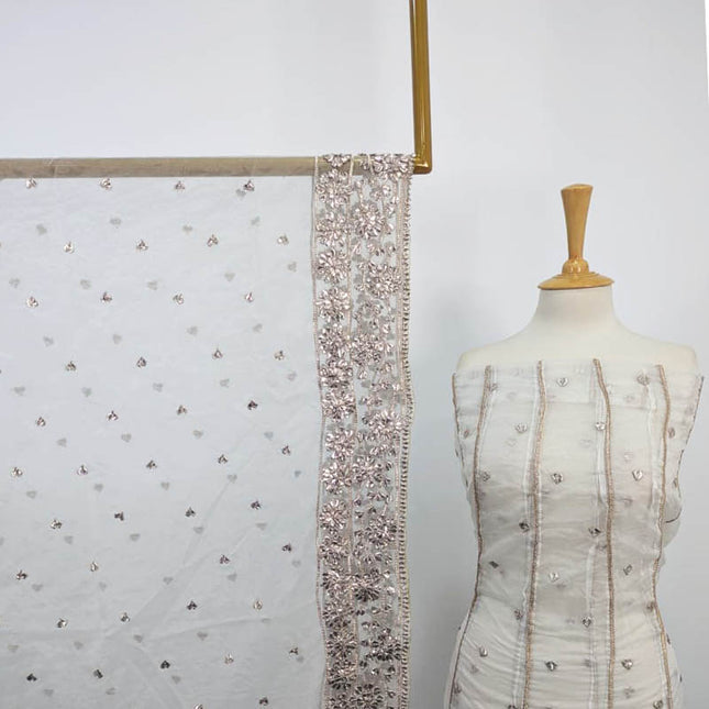 Handmade Organza Gotta Work Frock 2PC Unstitched