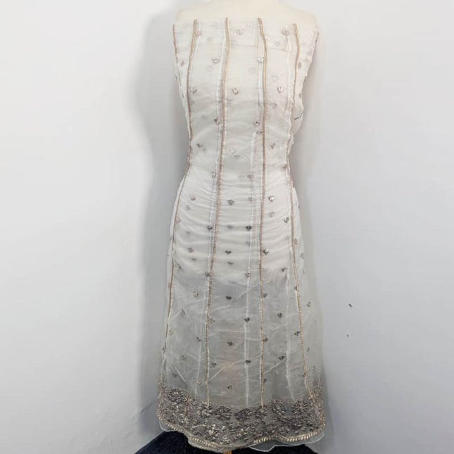 Handmade Organza Gotta Work Frock 2PC Unstitched