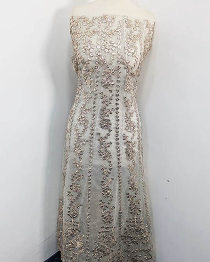 Handmade Organza Full Jaal Gotta Work Frock 2PC Unstitched