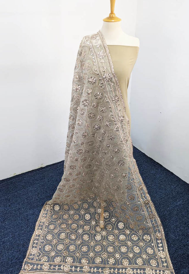 Handmade Full Jaal Gotta Work Organza Dupatta