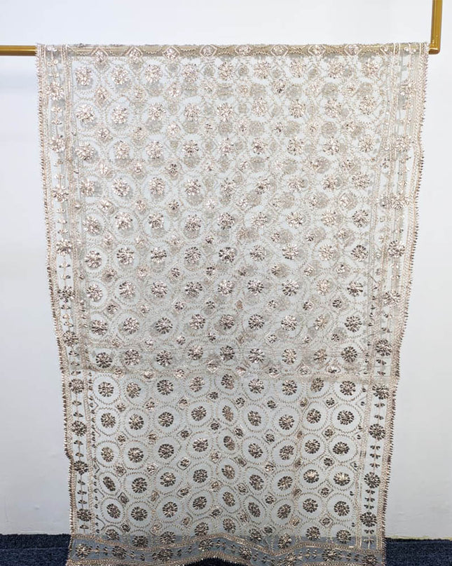Handmade Full Jaal Gotta Work Organza Dupatta