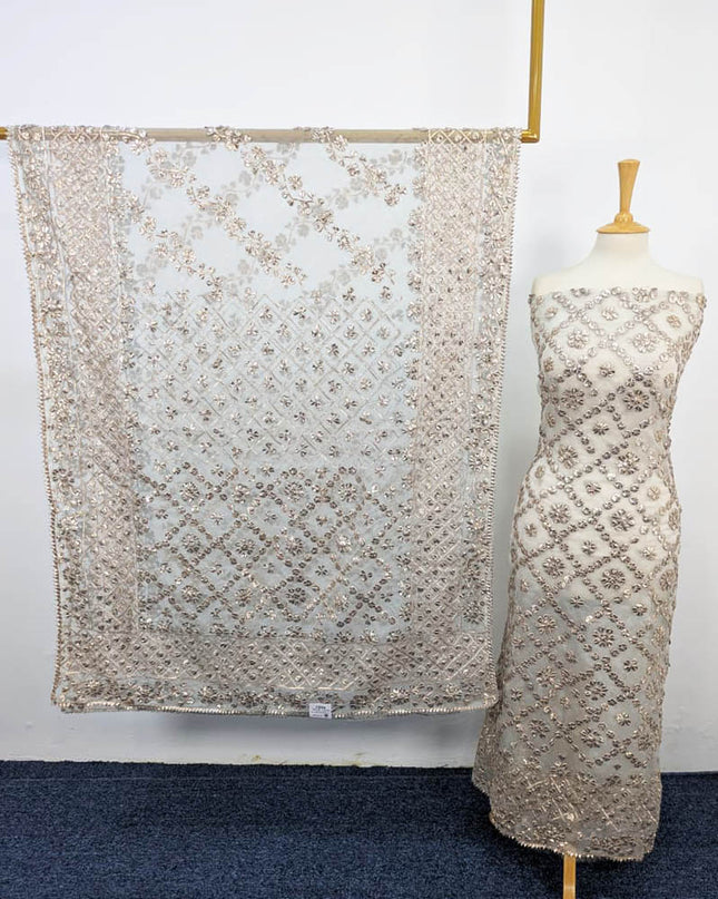 Handmade Full Jaal Gotta Work  2PC Unstitched