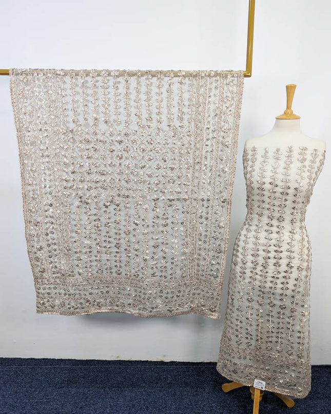 Handmade Full Jaal Gotta Work  2PC Unstitched