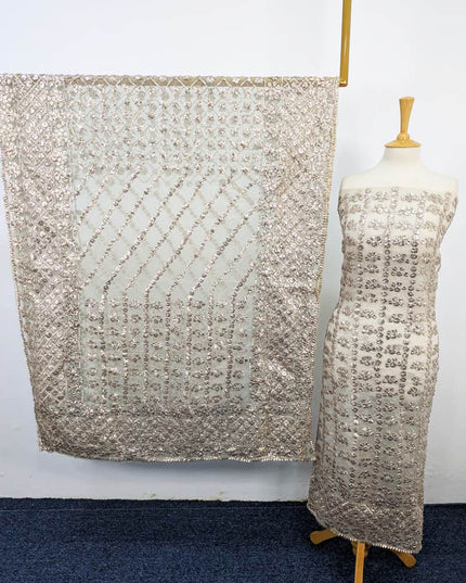 Handmade Full Jaal Gotta Work  2PC Unstitched