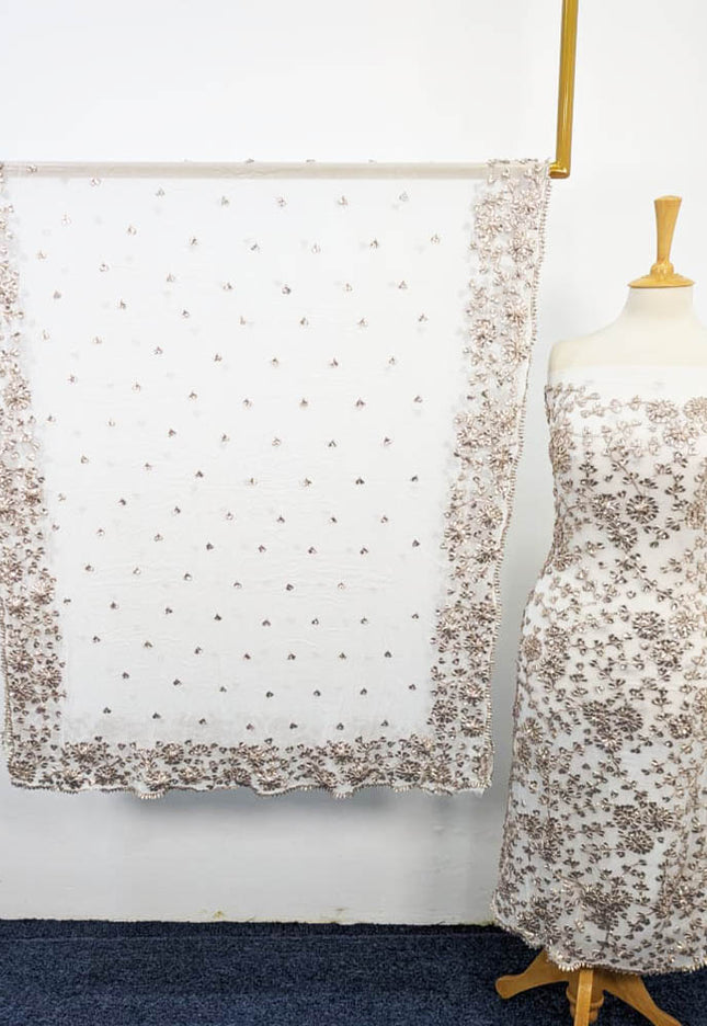 Handmade Chiffon With Gotta Work 2PC Unstitched