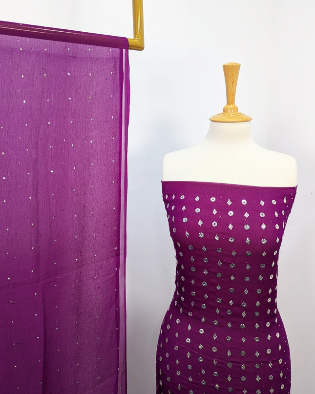 Hand Made Fancy Chiffon with Mukesh Work