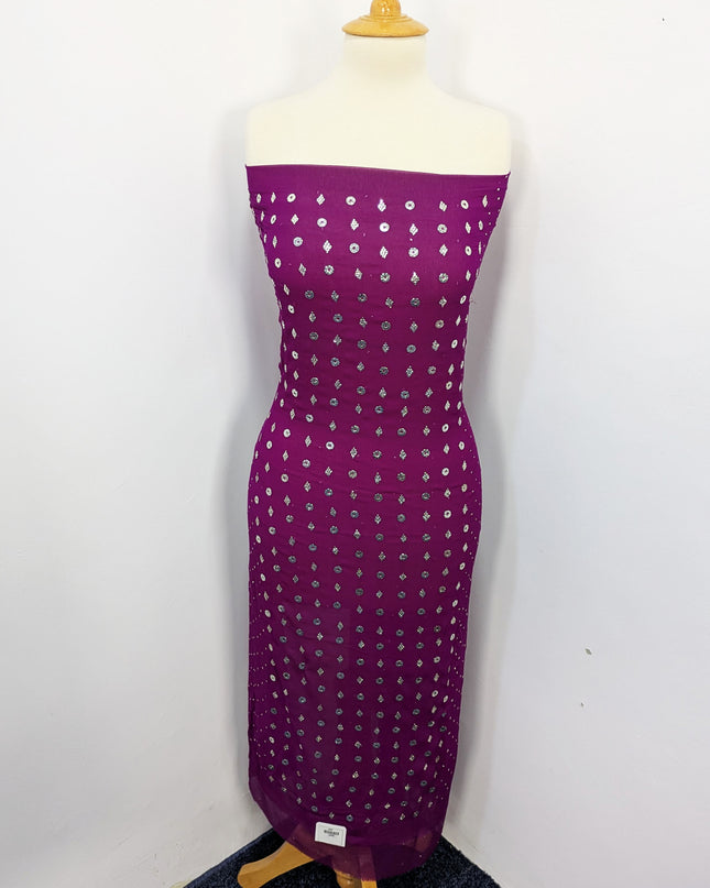 Hand Made Fancy Chiffon with Mukesh Work