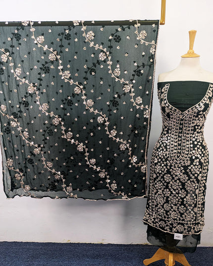 Fancy Handmade Full Jaal Gotta Work Chiffon 2Pc Unstitched
