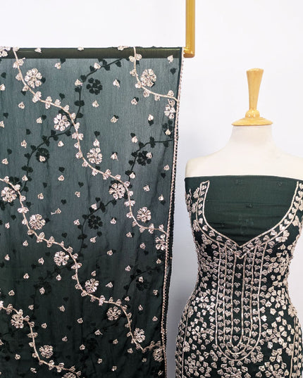 Fancy Handmade Full Jaal Gotta Work Chiffon 2Pc Unstitched