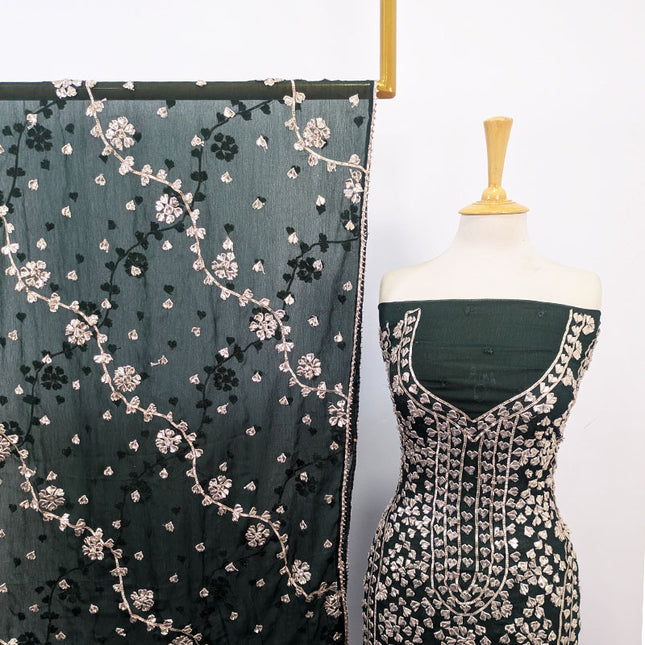 Fancy Handmade Full Jaal Gotta Work Chiffon 2Pc Unstitched