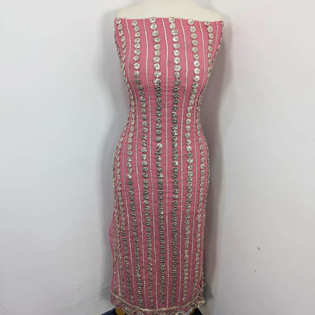 Handmade Gotta + Mirror Work Chiffon 2PC Unstitched