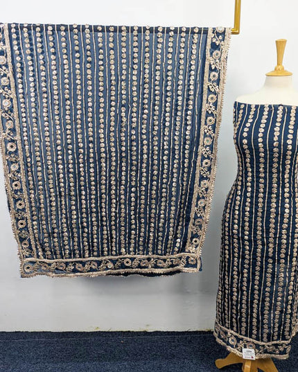 Handmade Gotta + Mirror Work Chiffon 2PC Unstitched