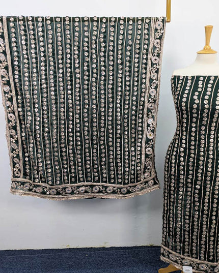 Handmade Gotta + Mirror Work Chiffon 2PC Unstitched