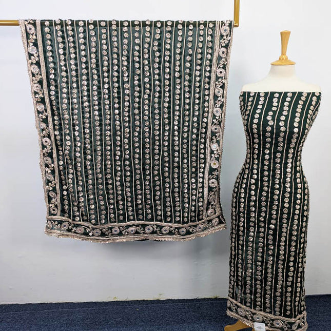 Handmade Gotta + Mirror Work Chiffon 2PC Unstitched