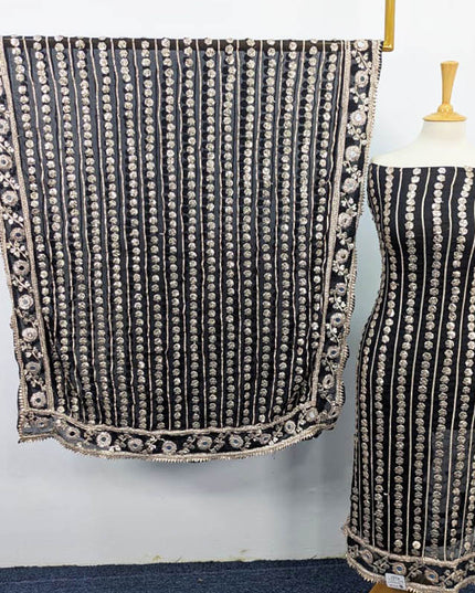 Handmade Gotta + Mirror Work Chiffon 2PC Unstitched