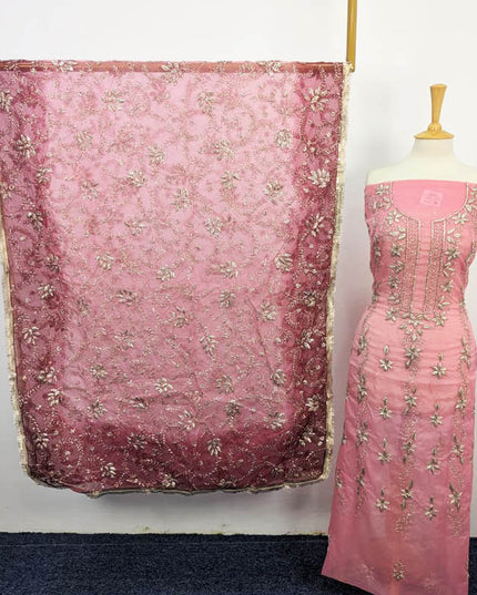 Handmade Organza Gotta Work With Tie & Dye Dupatta 2PC Unstitched