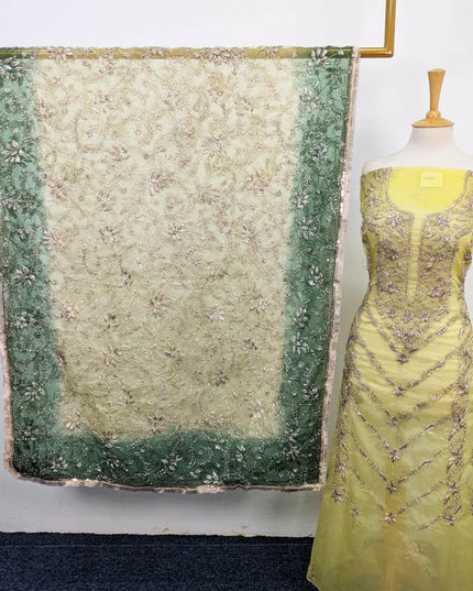 Handmade Organza Gotta Work With Tie & Dye Dupatta 2PC Unstitched