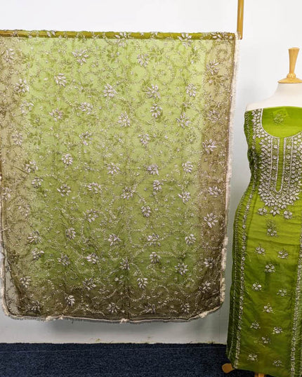 Handmade Organza Gotta Work With Tie & Dye Dupatta 2PC Unstitched