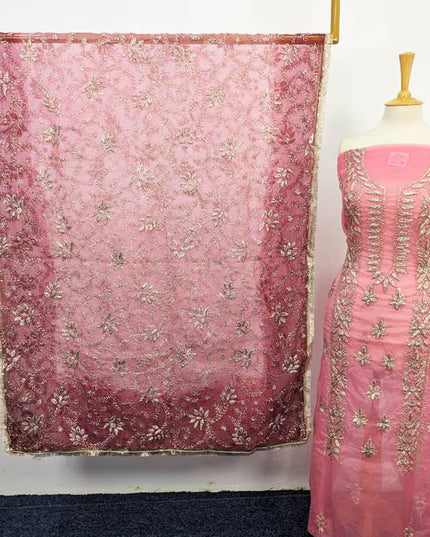 Handmade Organza Gotta Work With Tie & Dye Dupatta 2PC Unstitched