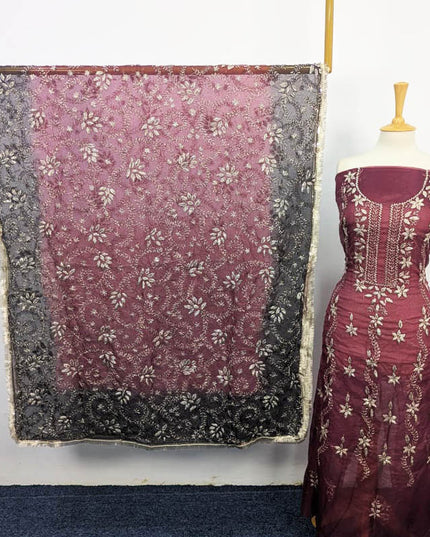 Handmade Organza Gotta Work With Tie & Dye Dupatta 2PC Unstitched