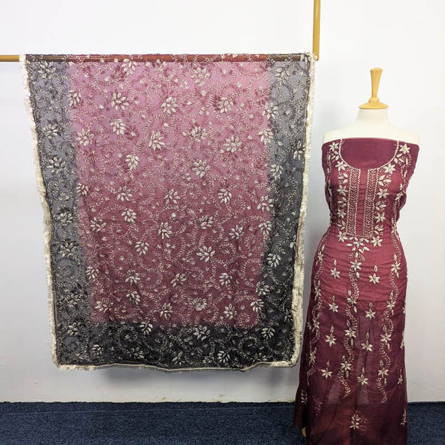 Handmade Organza Gotta Work With Tie & Dye Dupatta 2PC Unstitched