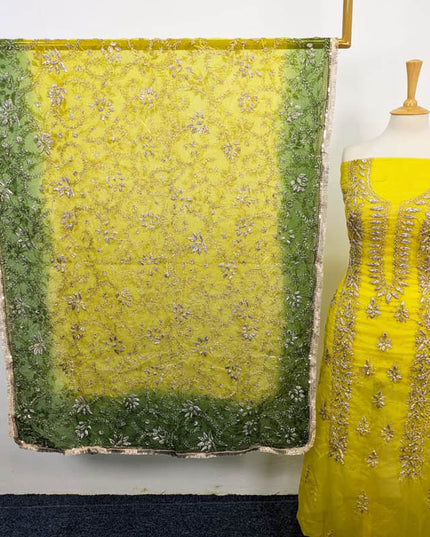 Handmade Organza Gotta Work With Tie & Dye Dupatta 2PC Unstitched