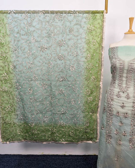 Handmade Organza Gotta Work With Tie & Dye Dupatta 2PC Unstitched