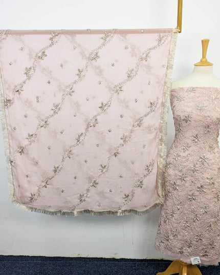 Handmade Full Jaal Gotta Work Chiffon 2PC Unstitched