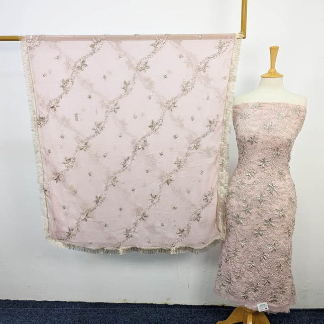 Handmade Full Jaal Gotta Work Chiffon 2PC Unstitched