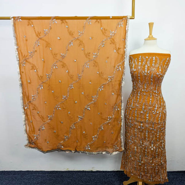 Handmade Full Jaal Gotta Work Chiffon 2PC Unstitched