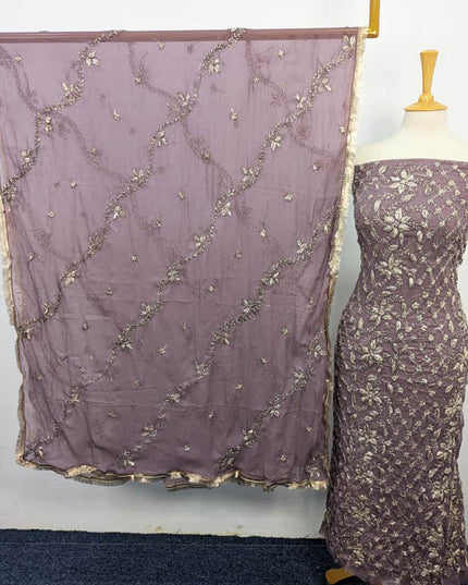 Handmade Full Jaal Gotta Work Chiffon 2PC Unstitched