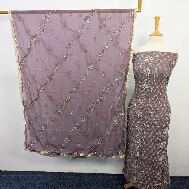 Handmade Full Jaal Gotta Work Chiffon 2PC Unstitched