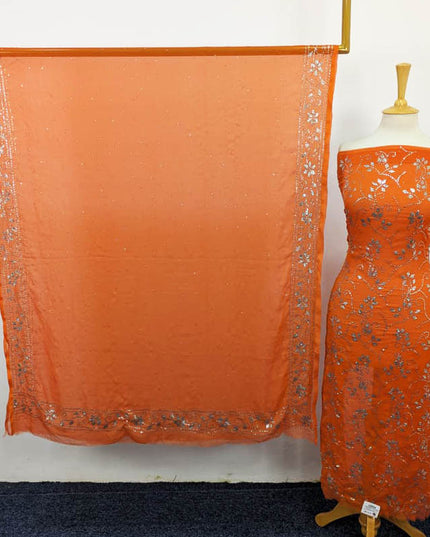 Handmade Full Jaal Mukesh Work Chiffon 2PC Unstitched