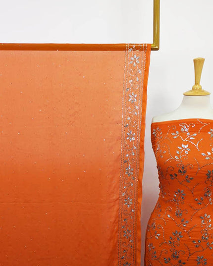 Handmade Full Jaal Mukesh Work Chiffon 2PC Unstitched