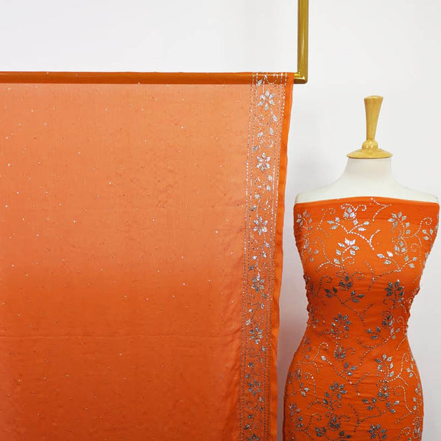 Handmade Full Jaal Mukesh Work Chiffon 2PC Unstitched