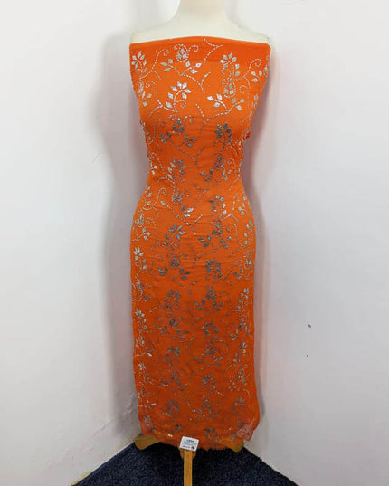 Handmade Full Jaal Mukesh Work Chiffon 2PC Unstitched